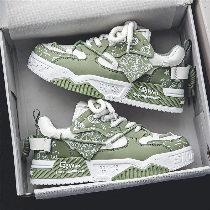 Fashion Skate Shoes Men'S Sneakers Men Breathable Running Shoes Outdoor Mesh Casual Shoe Man Lace up Vulcanized Shoes Zapatillas