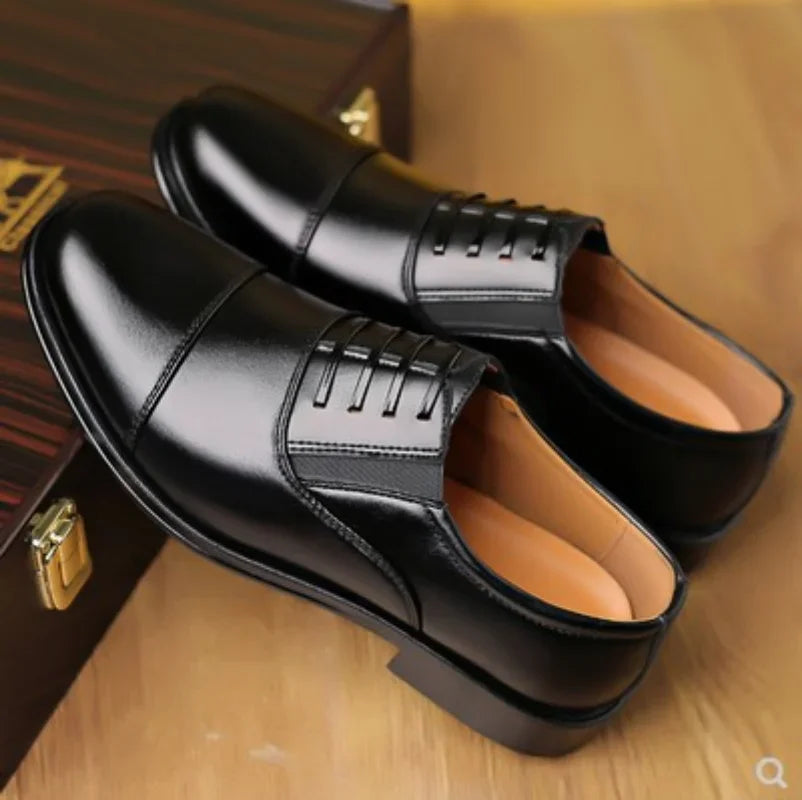 Shoes Men Leather Original Formal Business Mens Dress Shoes Comfortable Wear-Resistant Leather Wedding Shoe Oxford Shoes for Men
