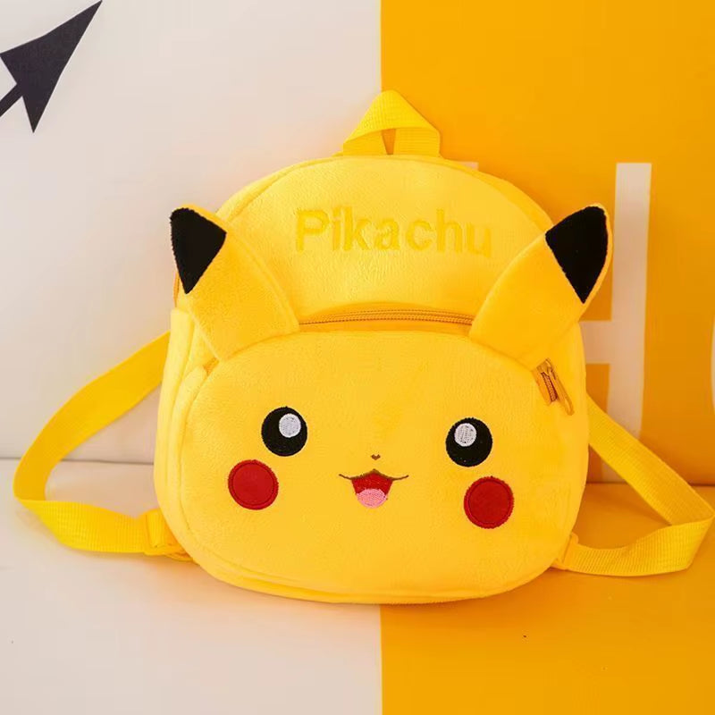 Pokemon Pikachu Plush Backpack Kawaii Anime Figure Stuffed Toy Soft Cute Baby School Bag Children Birthday Gifts