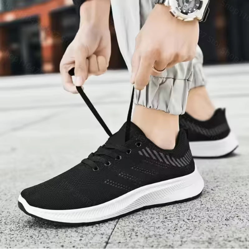 Men'S Spring Wear-Resistant Trendy and Versatile New Soft Sole Comfortable Running Casual Shoes Sports Shoes Men'S Casual Shoes