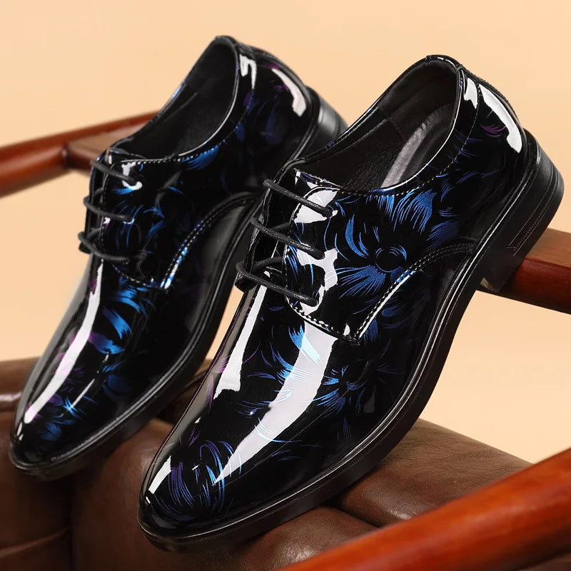 Fashion Men'S Shoes 2026 New Leather Dress Shoes Luxury Business Oxford Shoes for Men Office Wedding Footwear New Mocassin Homme