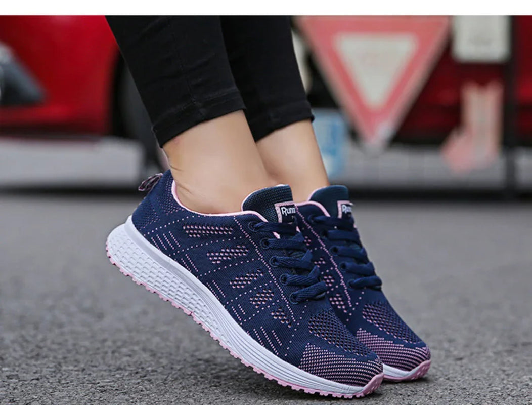 Women'S Casual Shoes, Fashionable Breathable Mesh Flats, Sneakers
