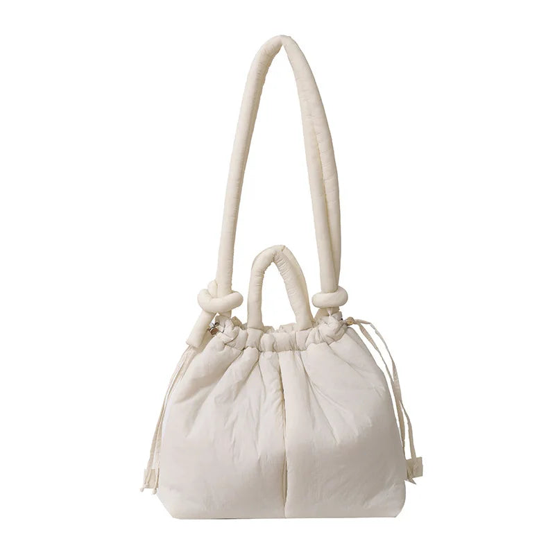 New Korean Fashion Fabric Shoulder Bag Soft Dacron Crossbody Bag Mini Tote Purses for Women Underarm Bags Handbags and Purses