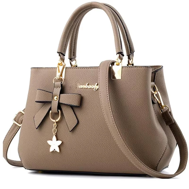 New Elegant Shoulder Bag for Women Luxury Designer Handbags Female Bags Plum Bowknot Sweet Messenger Crossbody Bag