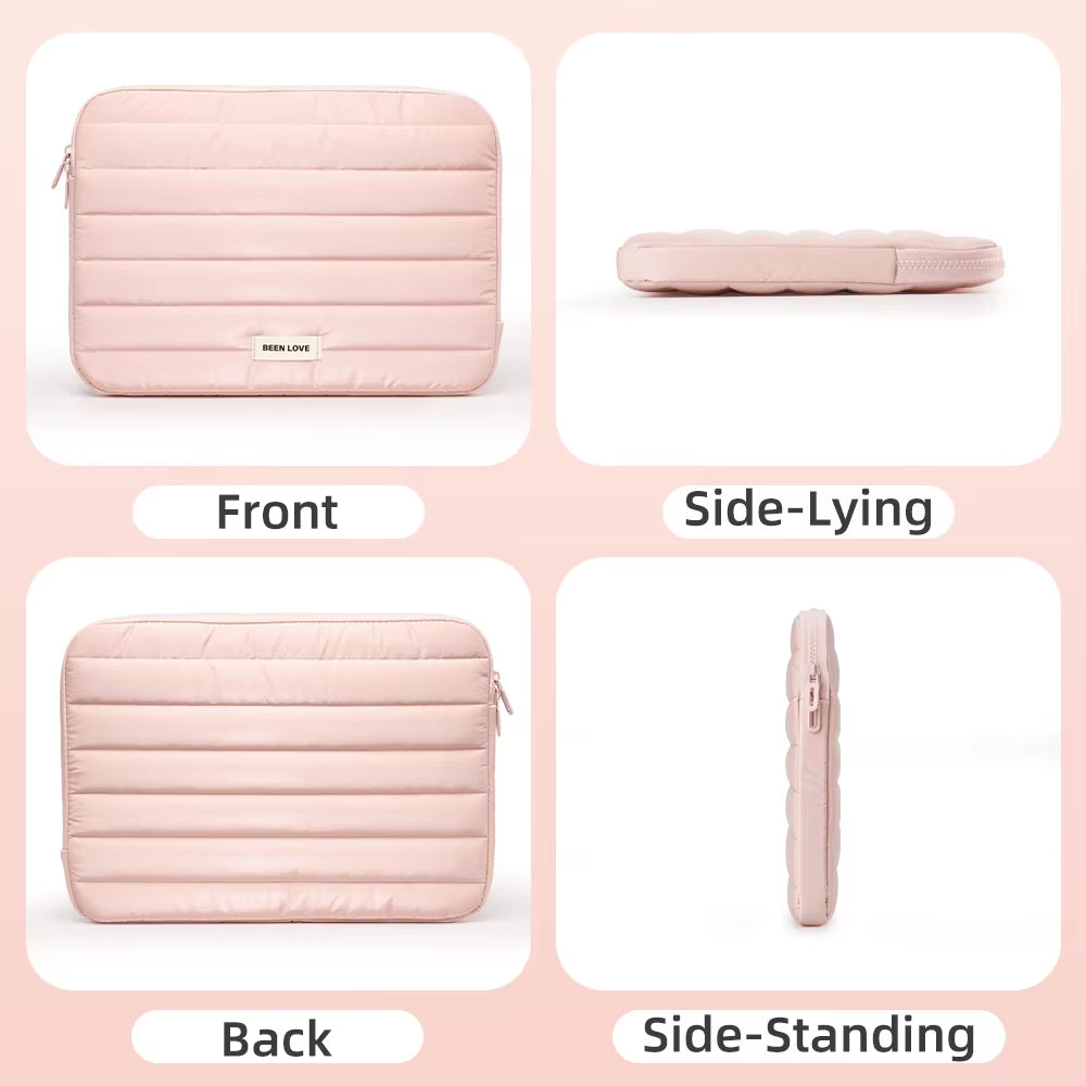 13/14 Inch Puffy Laptop Sleeve Cover Bag for Laptop Cover for Macbook Air Ipad Pro Tablet Pouch Bag Fashion Notebook Soft Case