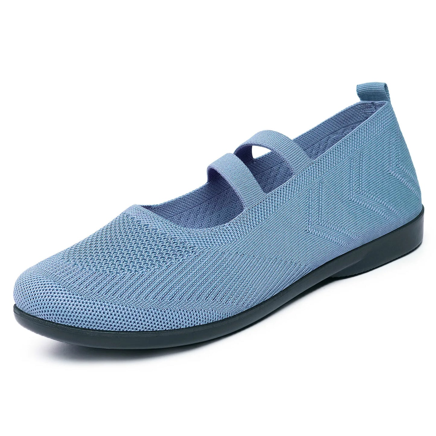 Women'S Breathable Knit Sneakers Casual Ballet Flats Mary Janes Lightweight Meshfemale Dress Flats Shoes Footwear Summer