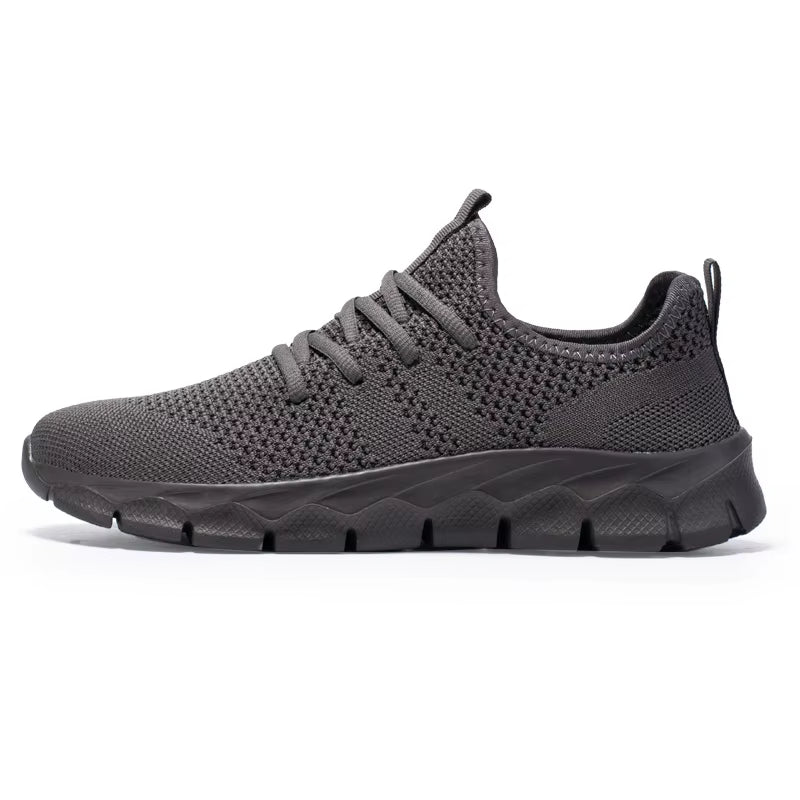 Men'S Shoes Four Seasons New plus Size Flying Weaving Lightweight Breathable Casual Sports Shoes Soft Sole Outdoor Running Shoes