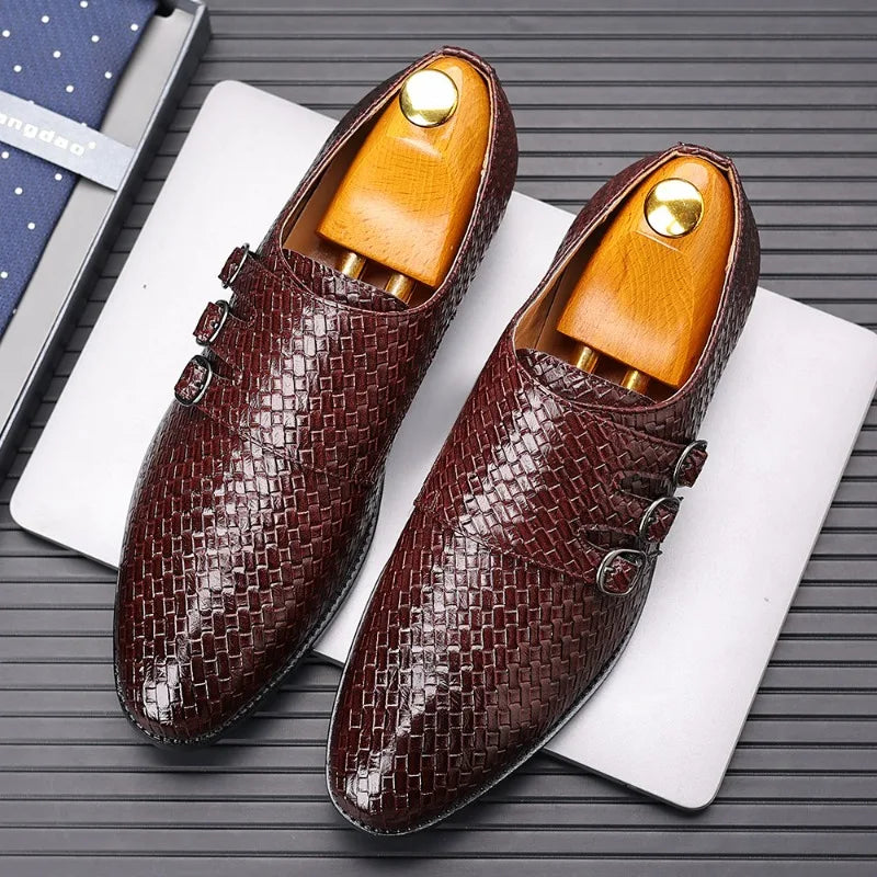 Men'S Dress Shoes Pointed Toe Mens Business Shoe Luxury Slip on Party Shoes High Quality Classic Men Shoes Fashion Zapatillas