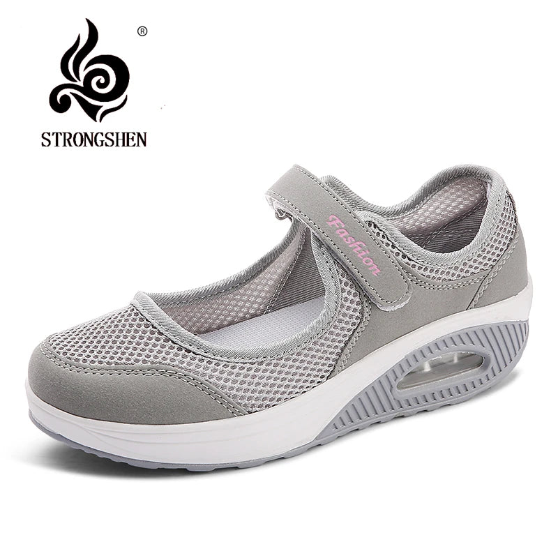 Women Flat Platform Shoes Summer Fashion Woman Breathable Mesh Casual Shoes Moccasin Zapatos Mujer Ladies Boat Shoes