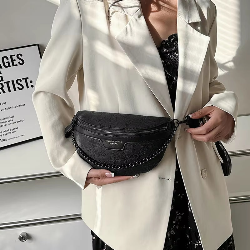 Designer Woman Chest Pack Retro Embroidery Belt Bag Coin Purse Luxury Lady Waist Bag Fashion Brand Shoulder Crossbody Chest Bags