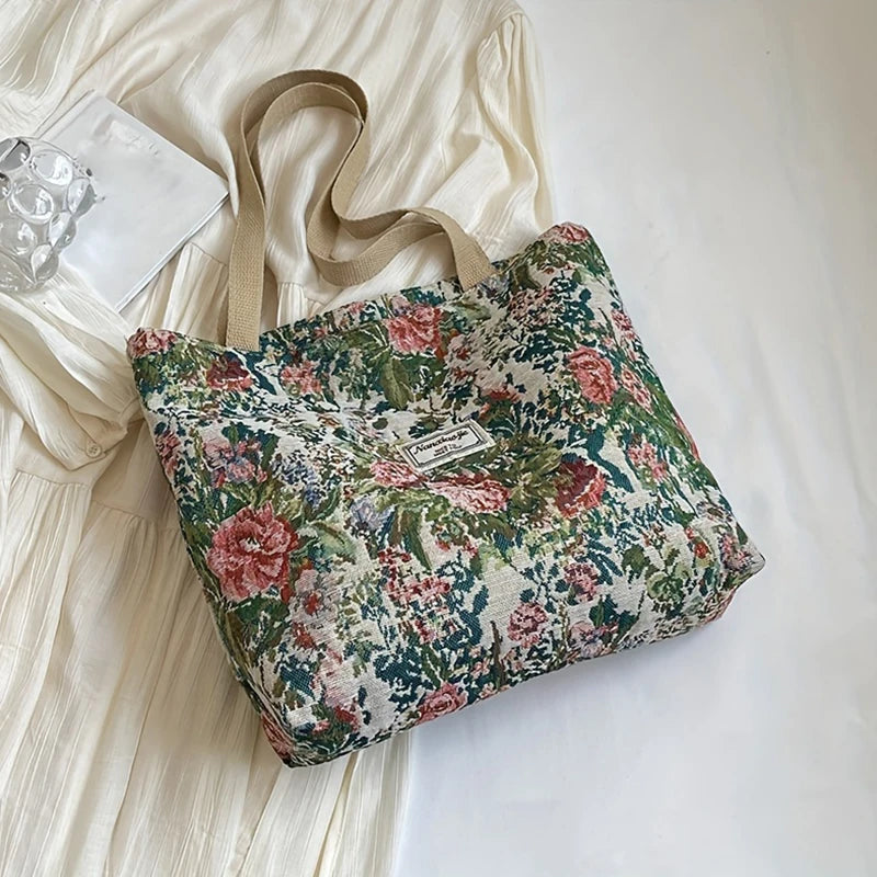 Bag New Minimalist and Stylish Large Capacity Bag Commuting Tote Bag College Shoulder Bag Tote Bag Women'S Canvas Bag