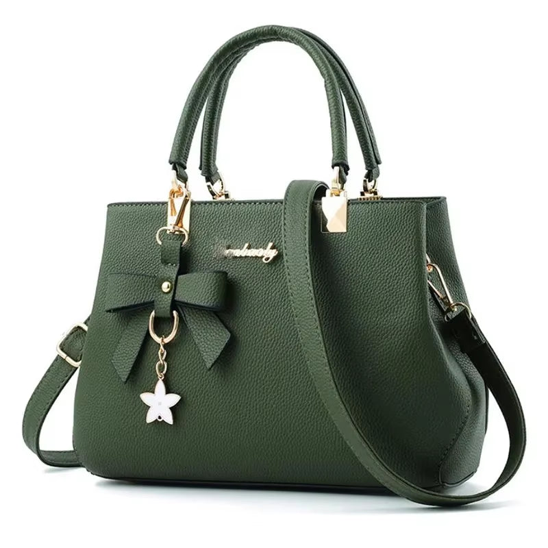 New Elegant Shoulder Bag for Women Luxury Designer Handbags Female Bags Plum Bowknot Sweet Messenger Crossbody Bag
