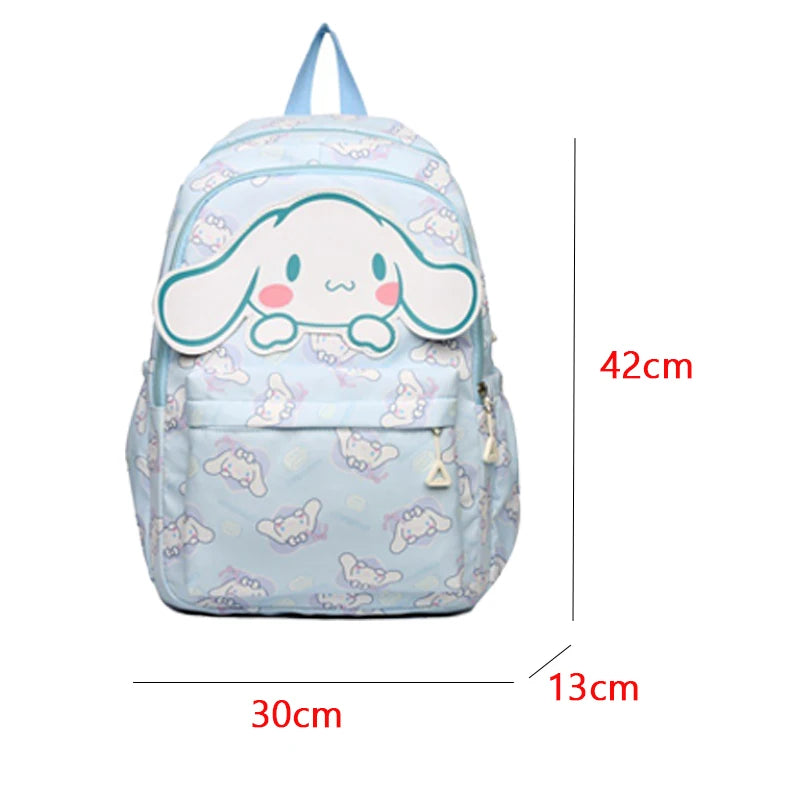 Sanrio Backpack Anime Kuromi Cinnamoroll My Melody Student Bag Large Capacity Women Bag for Children Girls Birthday Gift