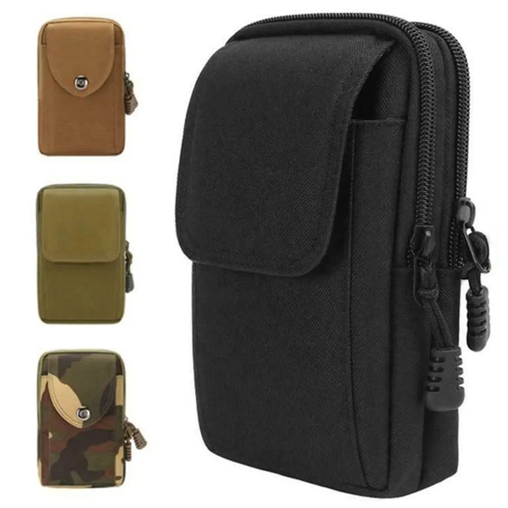 Men'S Tactical Waist Pack - Military Belt Pouch Bag for Running/Camping, Small Outdoor Travel EDC Pouch with Soft Back