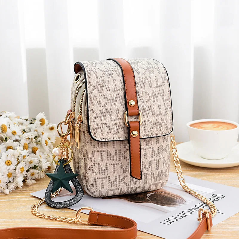 Summer Popular Women'S Bags 2026 Fashion Small Square Bag Wild Shoulder Bag Letter Printing Messenger Bag Mini Mobile Phone Bag