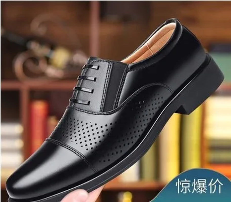 Shoes Men Leather Original Formal Business Mens Dress Shoes Comfortable Wear-Resistant Leather Wedding Shoe Oxford Shoes for Men
