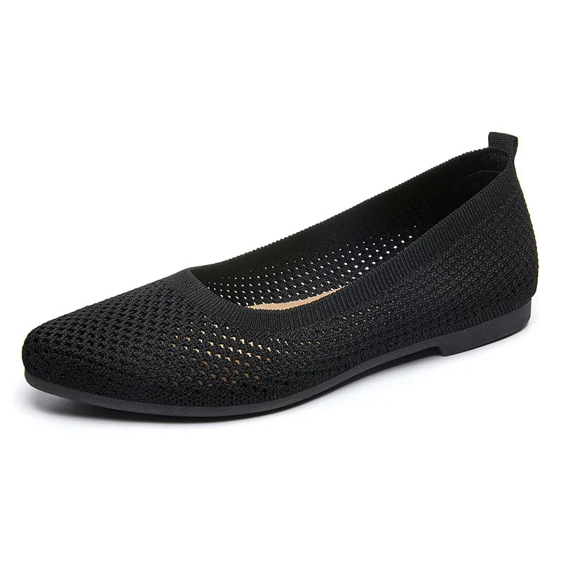 2025 Spring Breathable Mesh Flats Shoes for Women Comfortable Slip on Casual Shoes Woman Lightweight Soft Bottom Loafers