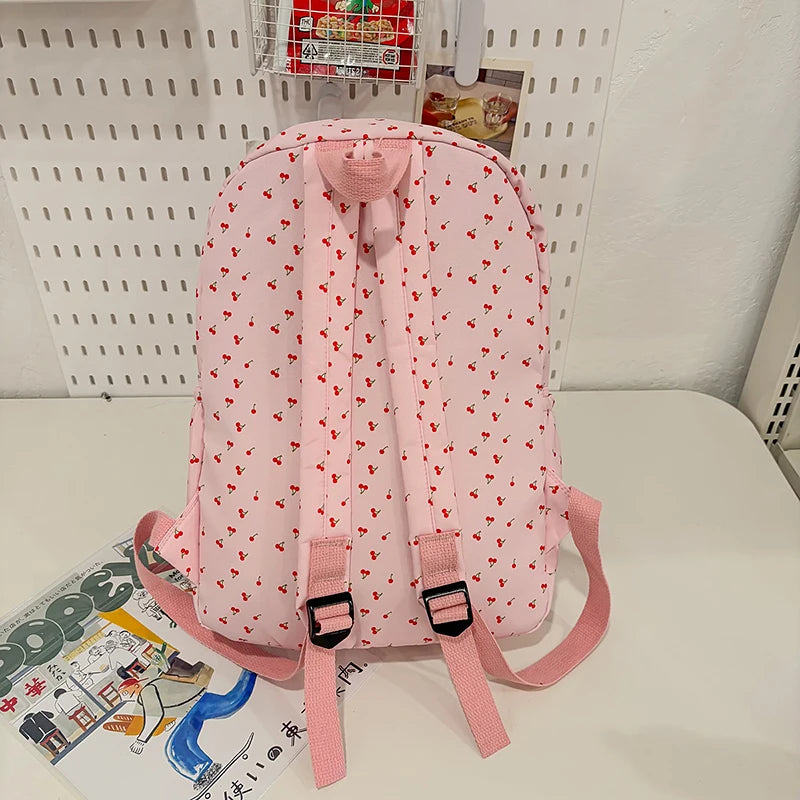Women Casual School Bag Large Capacity Versatile Rucksack Adjustable Strap Soft Laptop Backpack Outdoor Camping Picnic Backpack