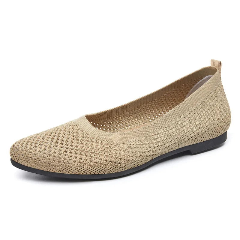 2025 Spring Breathable Mesh Flats Shoes for Women Comfortable Slip on Casual Shoes Woman Lightweight Soft Bottom Loafers