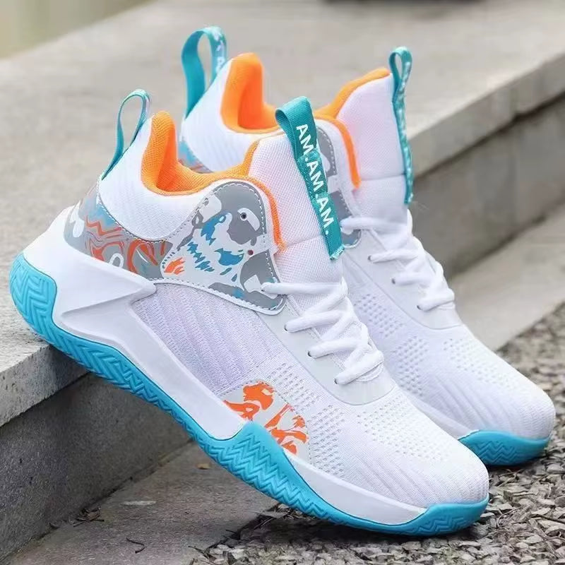 New Anti-Slip Men'S Sneaker High Top Men'S Basketball Shoes Luxury Comfortable Running Shoes Fashionable Versatile Casual Shoes