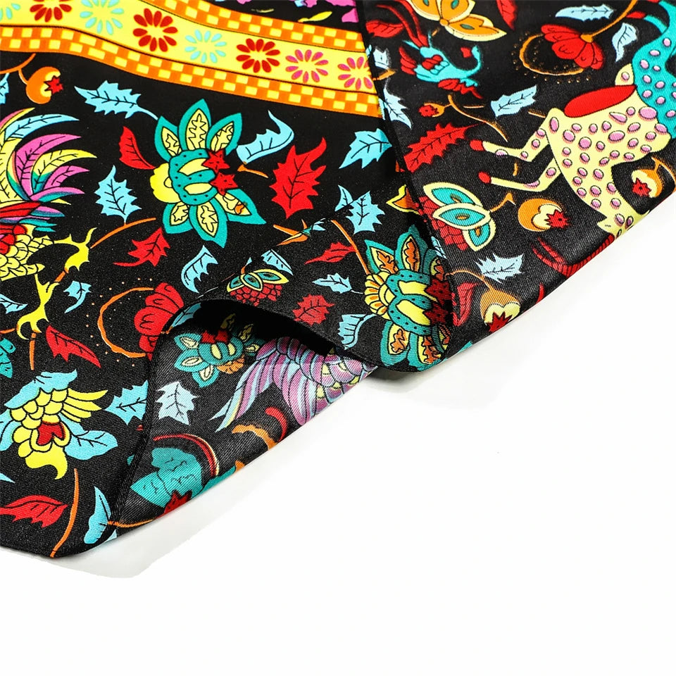 130Cm Paisley Design Brand Big Square Scarf Twill 100% Silk Scarf Women Luxury Fashion Shawl Echarpe Kerchief Scarves for Ladies