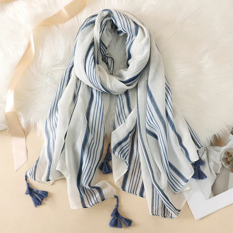 2023 Fashion Paisley Abstract Floral Tassel Viscose Shawl Scarf Lady High Quality Wrap Thin Pashmina Stole Muslim Hijab 180*90Cm