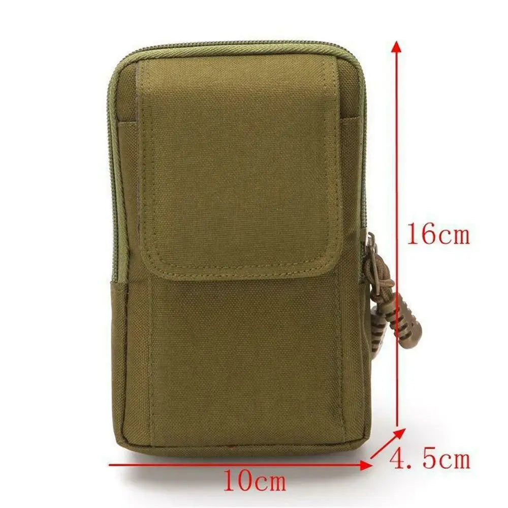 Men'S Tactical Waist Pack - Military Belt Pouch Bag for Running/Camping, Small Outdoor Travel EDC Pouch with Soft Back