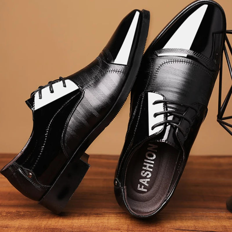 Leather Shoes Men Luxury Business Men Dress Shoes plus Size Office Oxford Shoes High Quality Elegant Men Party Wedding Footwear