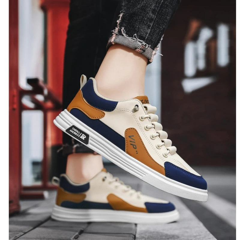 Men'S Shoes Outdoor Sneakers Low Top Leather Male Loafers Trend Comfortable Running Shoes High Quality Slip on Men Casual Shoes