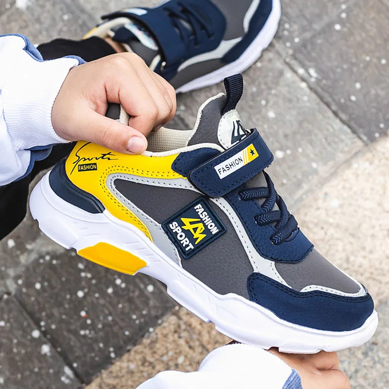 Four Seasons Children'S Fashion Sports Shoes Boys' Running Leisure Breathable Outdoor Kids Shoes Lightweight Sneakers Shoes