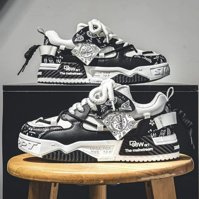 Fashion Skate Shoes Men'S Sneakers Men Breathable Running Shoes Outdoor Mesh Casual Shoe Man Lace up Vulcanized Shoes Zapatillas