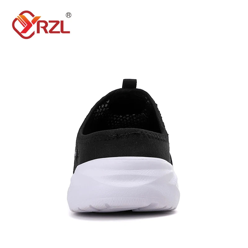 Mens Half Slippers Summer Breathable Mesh Mens Shoes Outdoor Casual Walking Shoes Large Flat Light Mesh Slippers Sandals