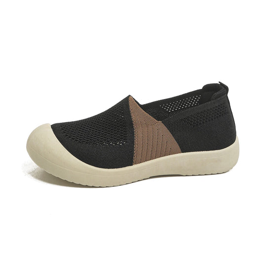 Women'S Shoes Summer 2026 Single Shoes Dual-Tone Breathable Design Petite Fragrance Style Comfortable Footwear Shoes Woman