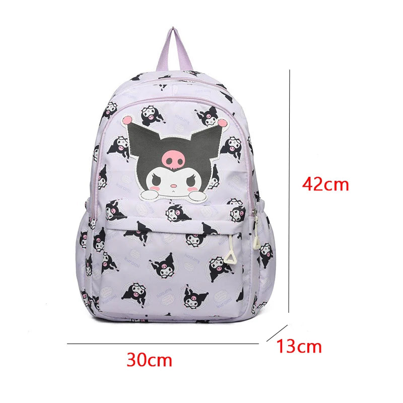 Sanrio Backpack Anime Kuromi Cinnamoroll My Melody Student Bag Large Capacity Women Bag for Children Girls Birthday Gift