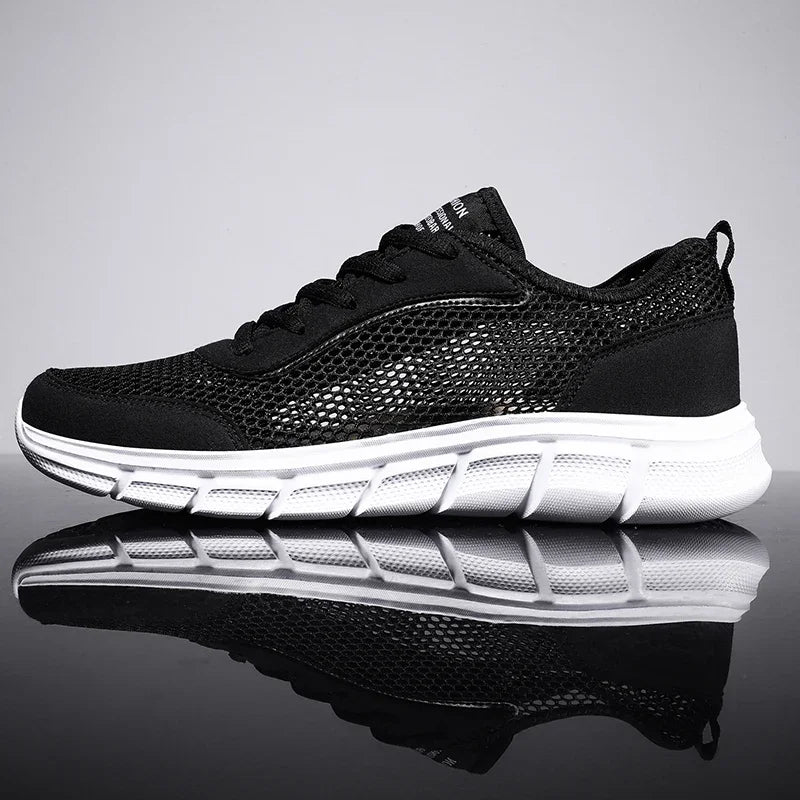 Summer Mesh Shoes Men Sneakers Breathable Light Men'S Casual Shoes Lace-Up Walking Footwear Tenis Masculino Zapatillas Hombre