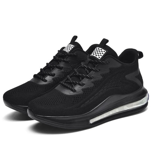 Large Size Men'S Shoes Breathable Lightweight Sports Shoes Outdoor Mesh Black Walking Shoes Trendy Men'S Casual Shoes Running Sh