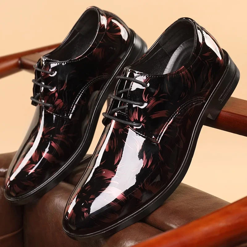 Fashion Men'S Shoes 2026 New Leather Dress Shoes Luxury Business Oxford Shoes for Men Office Wedding Footwear New Mocassin Homme