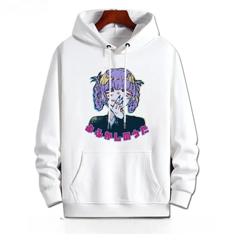 Y2K Anime Call of the Night Nazuna Nanakusa Graphic Hoodie Streetwear