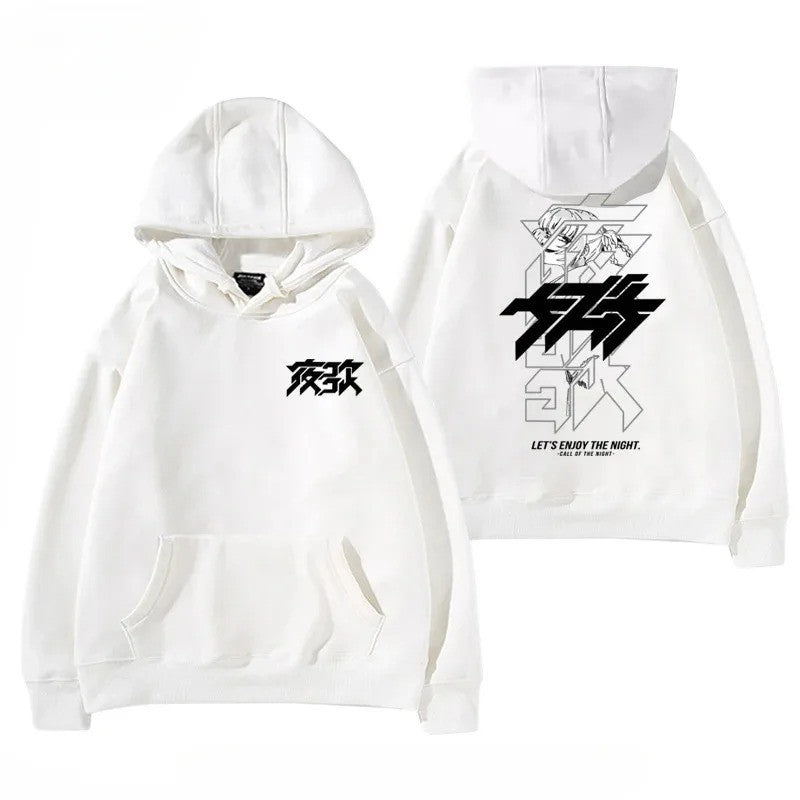 Y2K Anime Call of the Night Nazuna Nanakusa Graphic Hoodie Streetwear